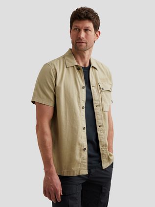 PME Legend Short Sleeve Shirt Slub Twill Spray Green
