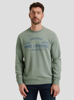PME Legend Sweater Logo Silver Blue