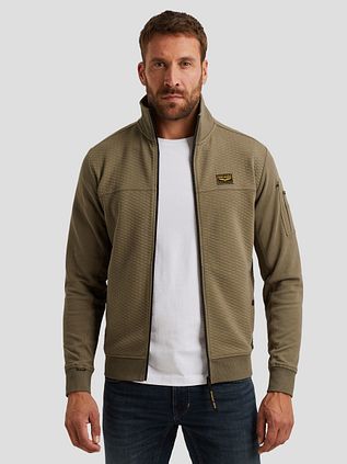 PME Legend Strickjacke Structure Dusky Grün