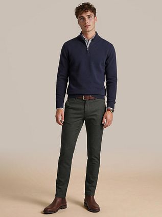 Steppin' Out Half Zip Pullover Merino Wool Navy