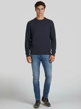 Steppin' Out Pullover Lambswool Navy