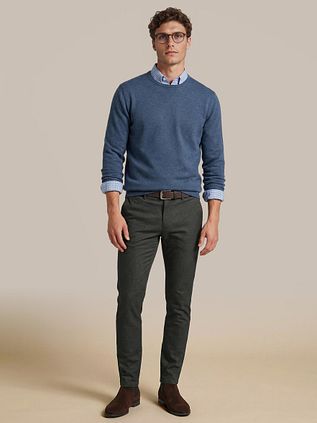 Steppin' Out Pullover Merino Wool Cobalt Blue