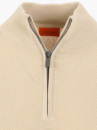 Suitable Structure Half Zip Trui Sand