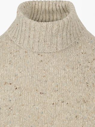 Suitable Col Trøje Donnegal Tweed Eco Wool Beige
