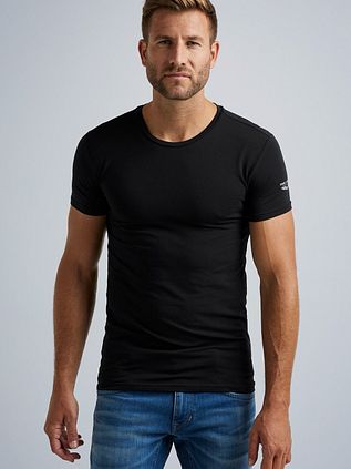 PME Legend Basic T-shirt 2-Pack O-Hals Zwart