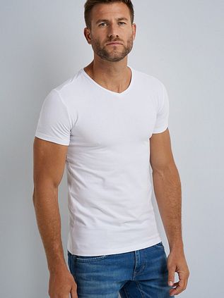 PME Legend Basic T-shirt 2-Pack V-Neck White