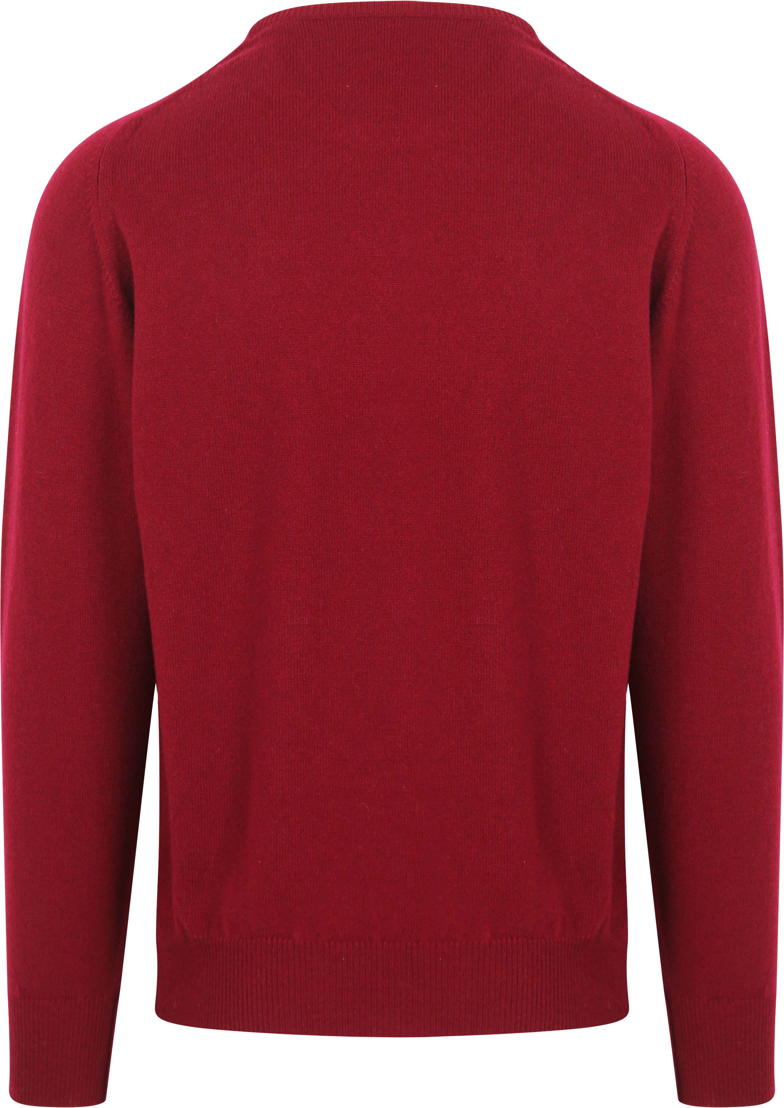 William Lockie Pullover O-neck Lambswool Dubonnet Product / Achterkant