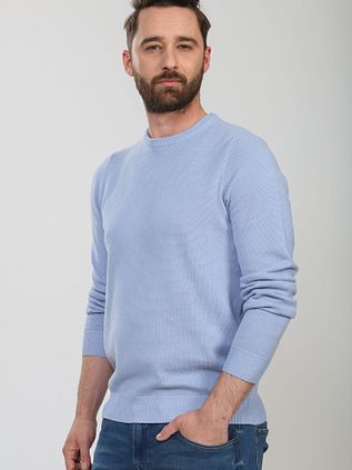 Suitable Respect Pullover Jean Hellblau