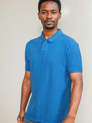 Suitable Respect Polo Shirt Pete Blue