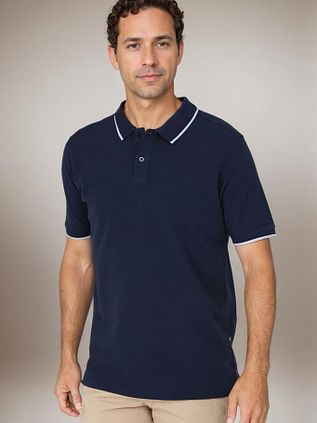 Suitable Respect Polo Shirt Tip Ferry Navy