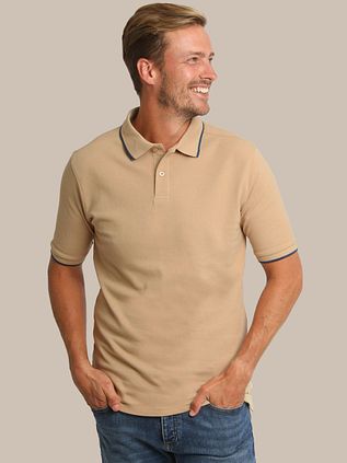 Suitable Respect Polo Shirt Tip Ferry Beige