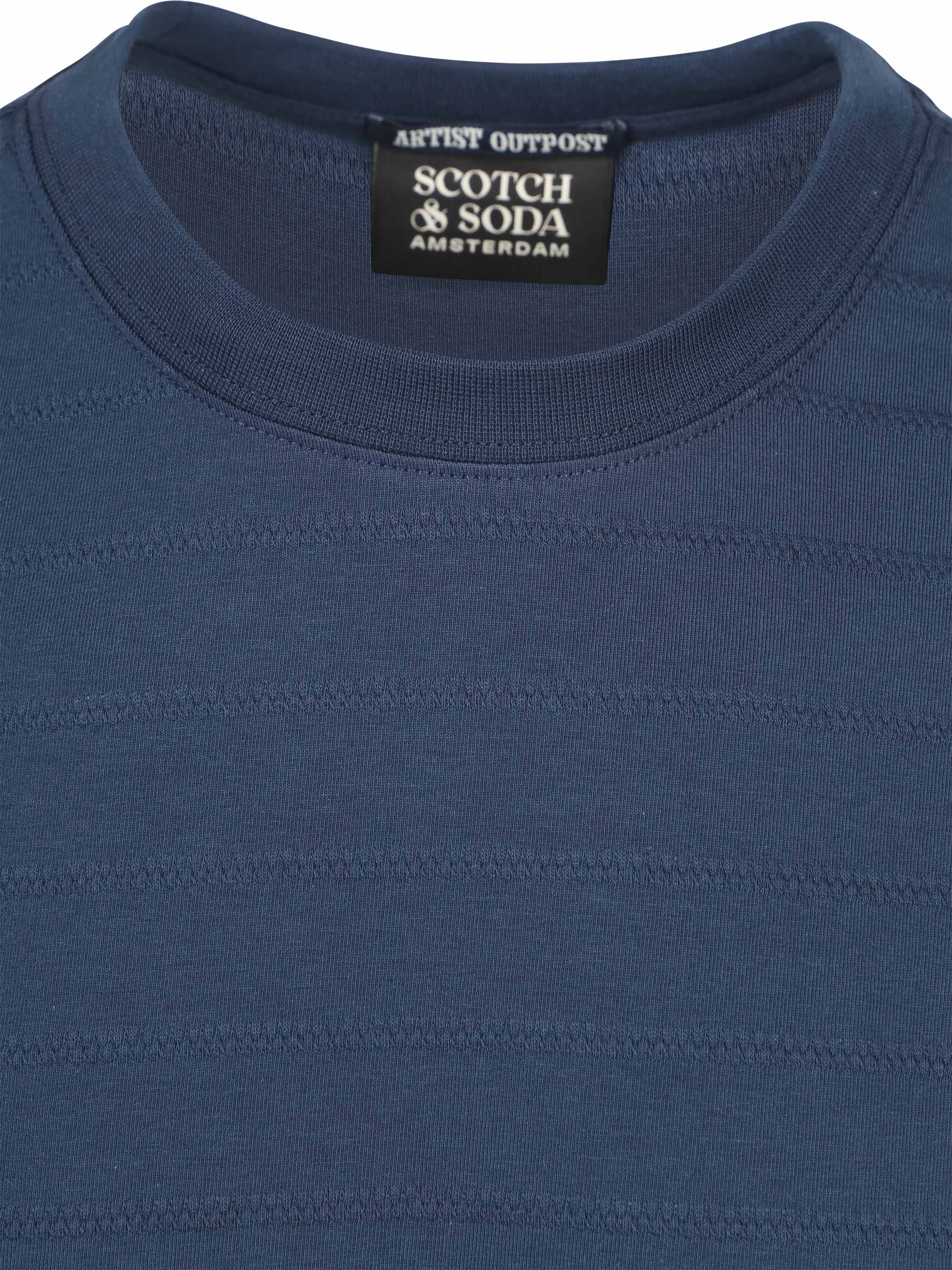 Scotch & Soda Structured T-shirt Navy Product / Detail