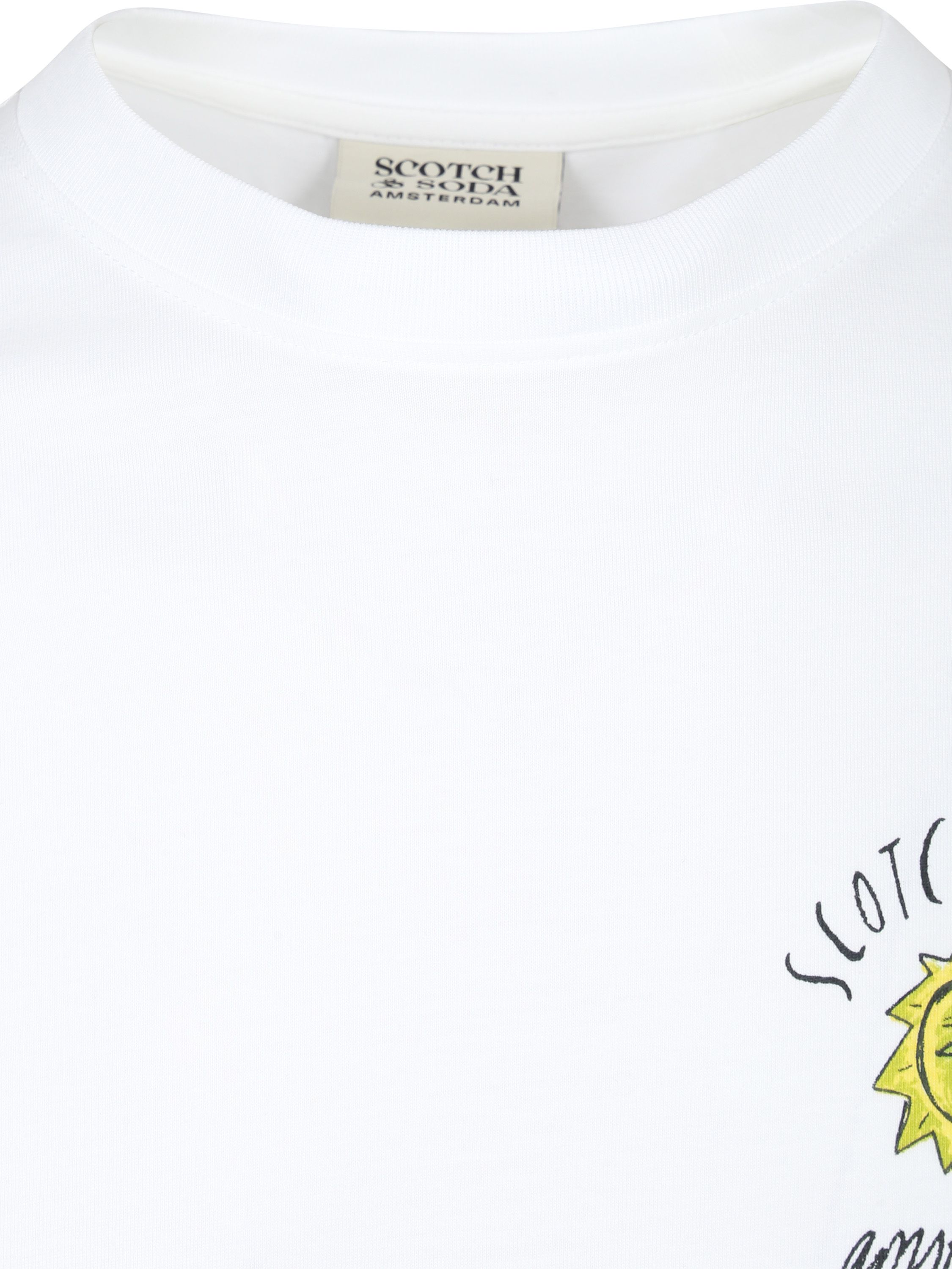 Scotch & Soda T-shirt med Hvidt Tryk på Bagsiden Product / Detail
