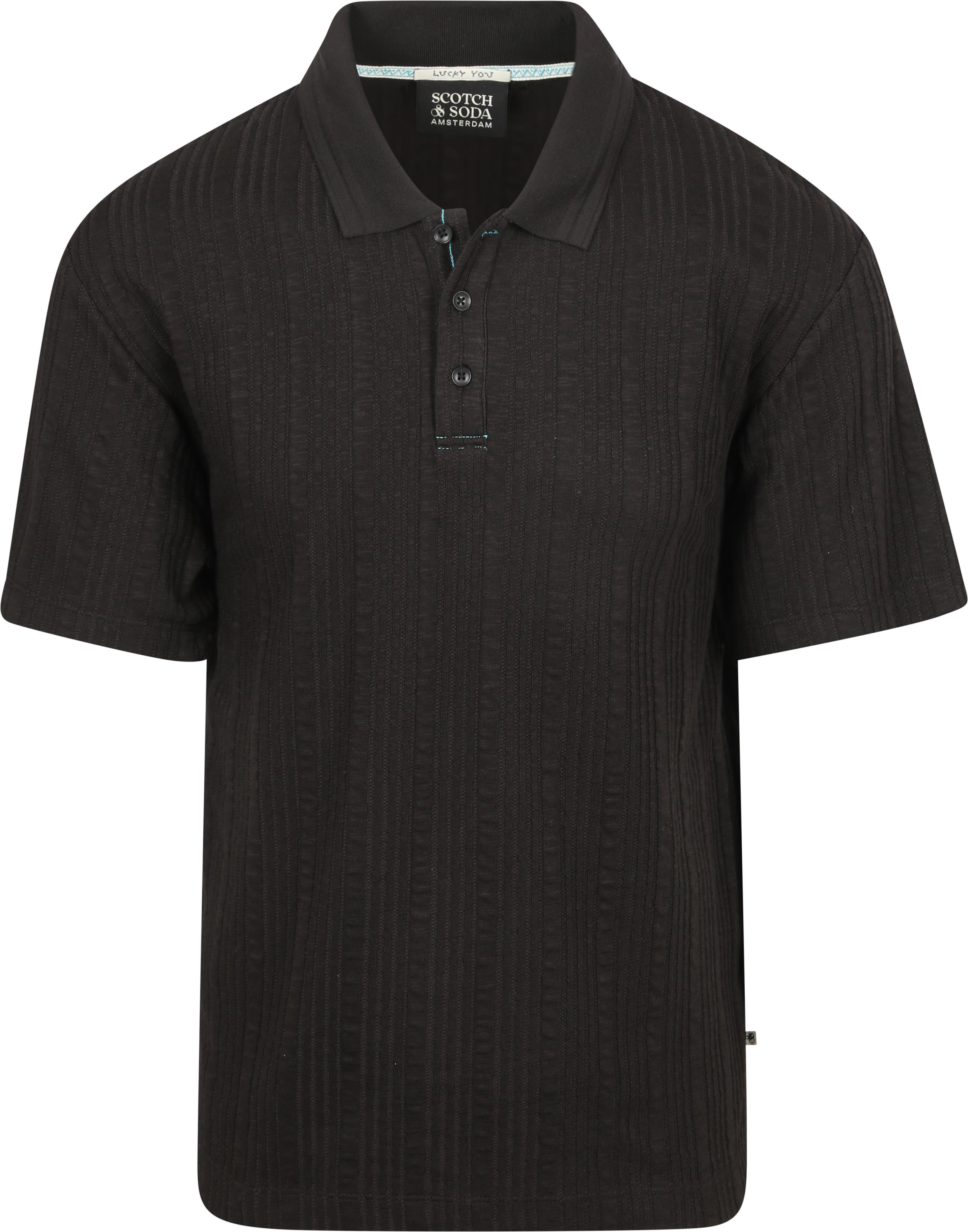 Scotch & Soda Strickpolo Strukturiert Schwarz Product