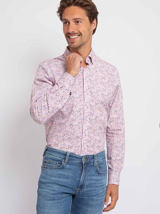 Suitable Hemd Mosaic Print Roze