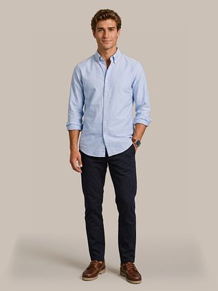 Steppin' Out Shirt Oxford Light Blue