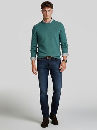Steppin' Out Poplin Shirt Checks Green