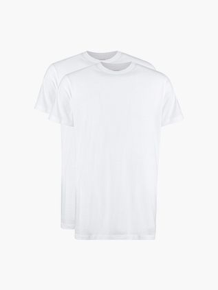 Slater T-shirts Lot de 2 Extra Long Blanc