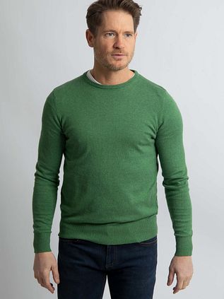 Steppin' Out Pullover Cotton Cashmere Mid Grün
