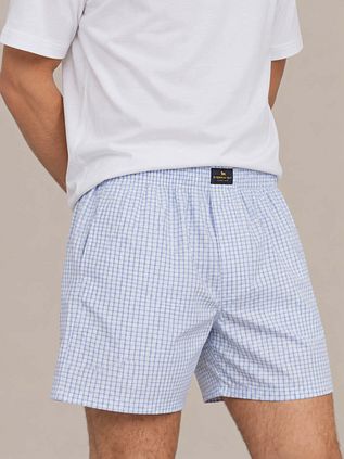 Steppin' Out Boxershort Checkered Light Blue