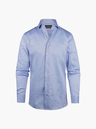 Steppin' Out Slim-Fit Dobby Light Blue Shirt