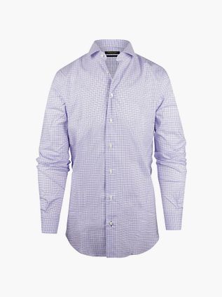 Steppin' Out Shirt Slim-Fit Checks Blue Red