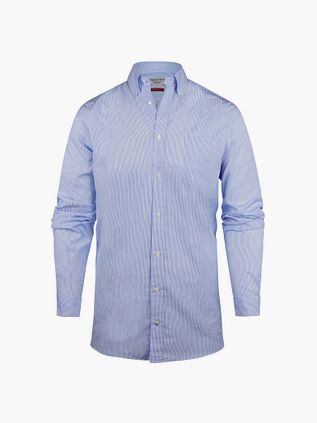 Steppin' Out Shirt Extra Long Sleeves Stripe Light Blue