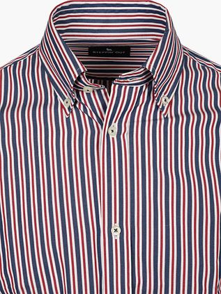 Steppin' Out Hemd Streifen Navy Rot