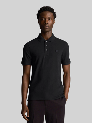 Lyle and Scott Tonal Eagle Polo Zwart