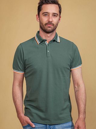 Suitable Polo Shirt Brick Dark Green