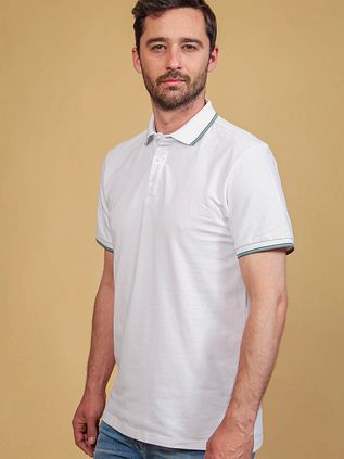 Suitable Poloshirt Jesse Weiß