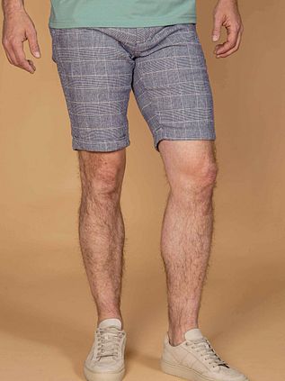 Suitable Don Short Blauw Geruit