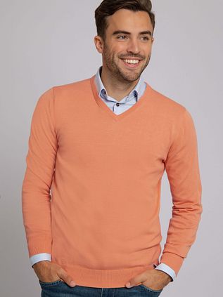 Suitable Pullover Vini V-Neck Orange