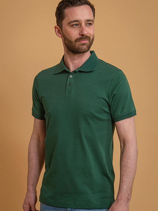 Suitable Liquid Polo Shirt Dark Green
