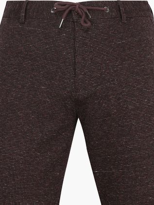 Suitable Chino Das Pied de Poule Aurbergine