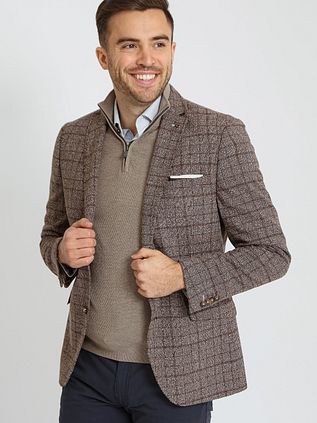 Suitable Heleen blazer ternet brun