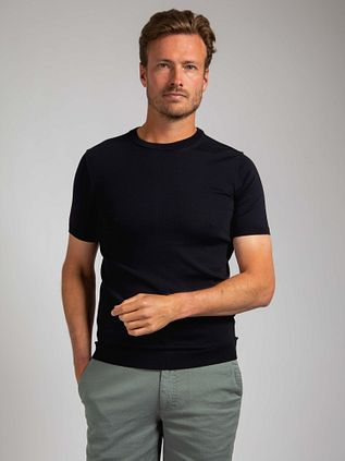 Suitable Knitted T-shirt Wap Navy
