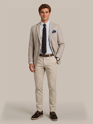 Steppin' Out Sport Jacket Lambswool Tweed Beige