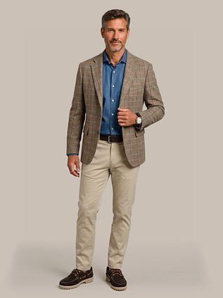 Steppin' Out Sport Jacket Shetland Wool Check Green