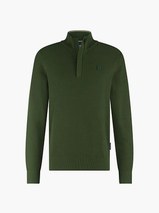 State Of Art Half Zip Pullover Structure Dark Green