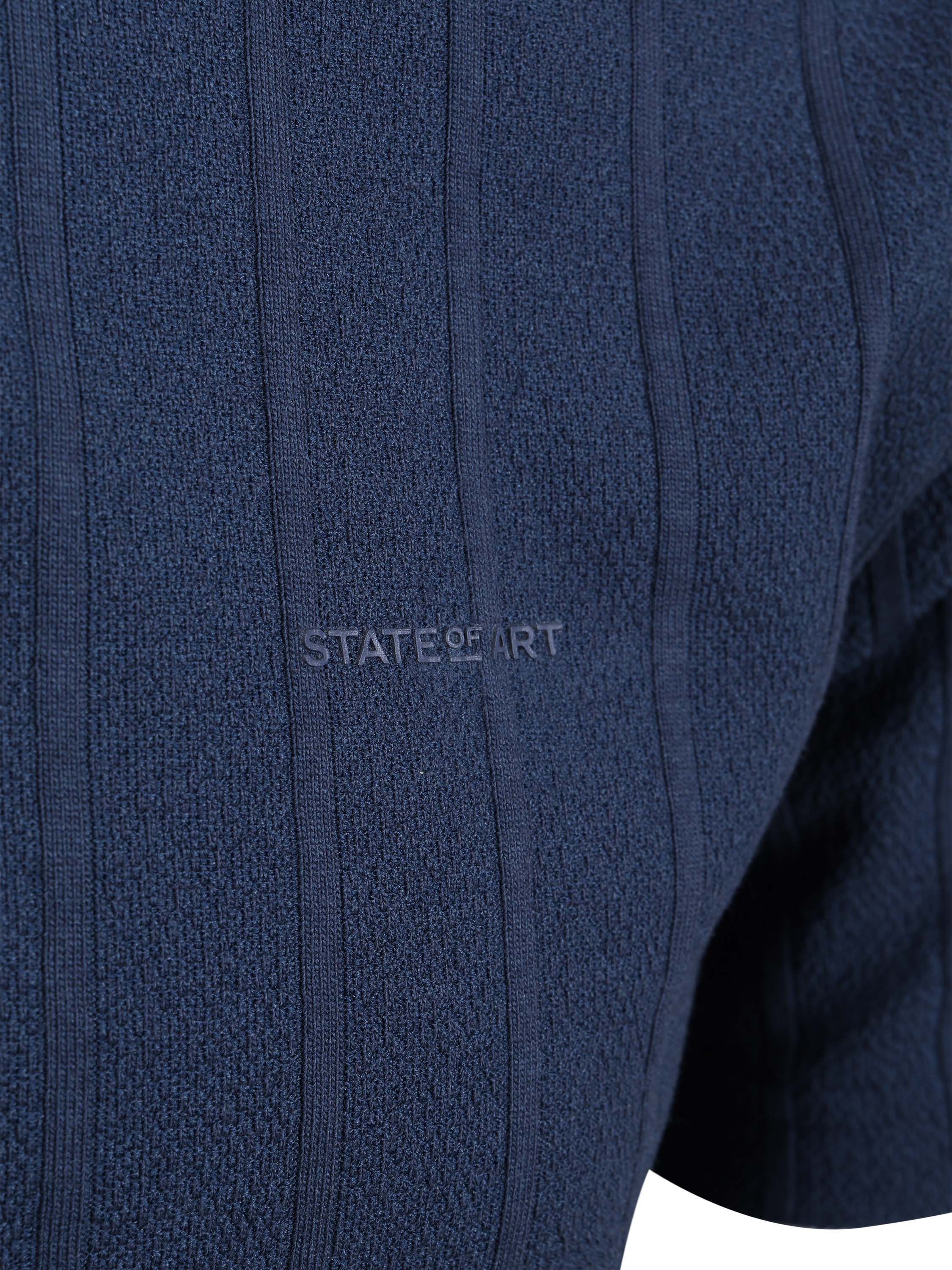 State of Art Poloshirt Jersey Drop Needle Marineblå Product / Detail