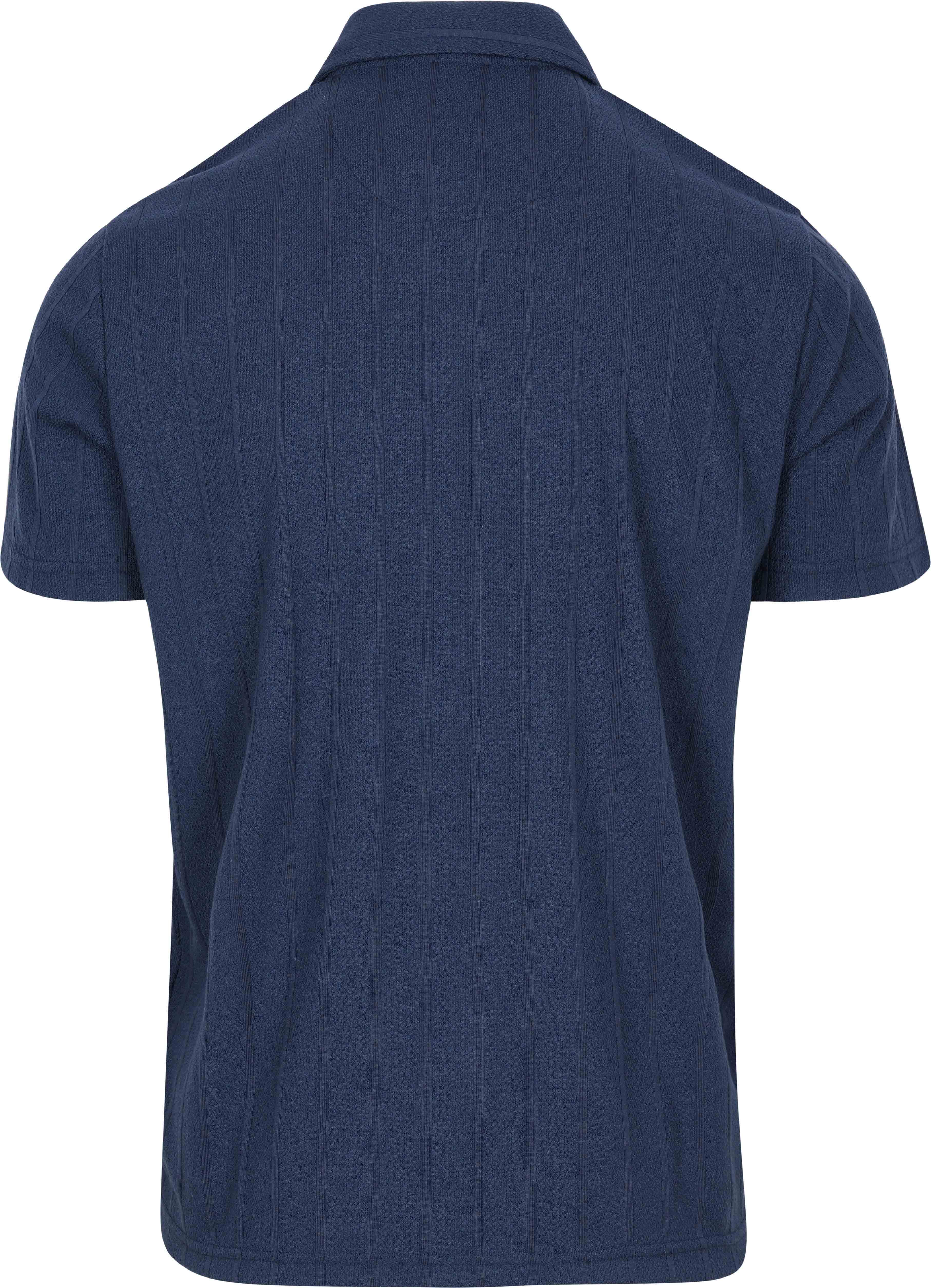 State of Art Poloshirt Jersey Drop Needle Marineblå Product / Achterkant