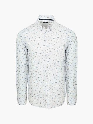 State of Art Shirt Flower Print White