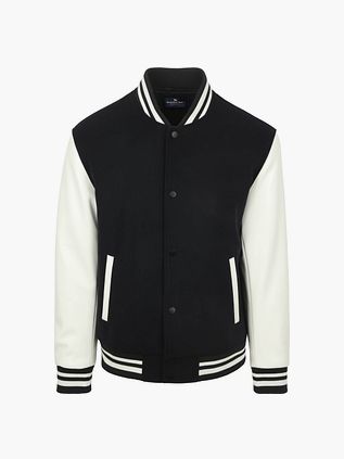 Steppin' Out Varsity Jacket Navy