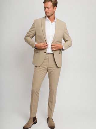 Suitable jakkesæt, beige