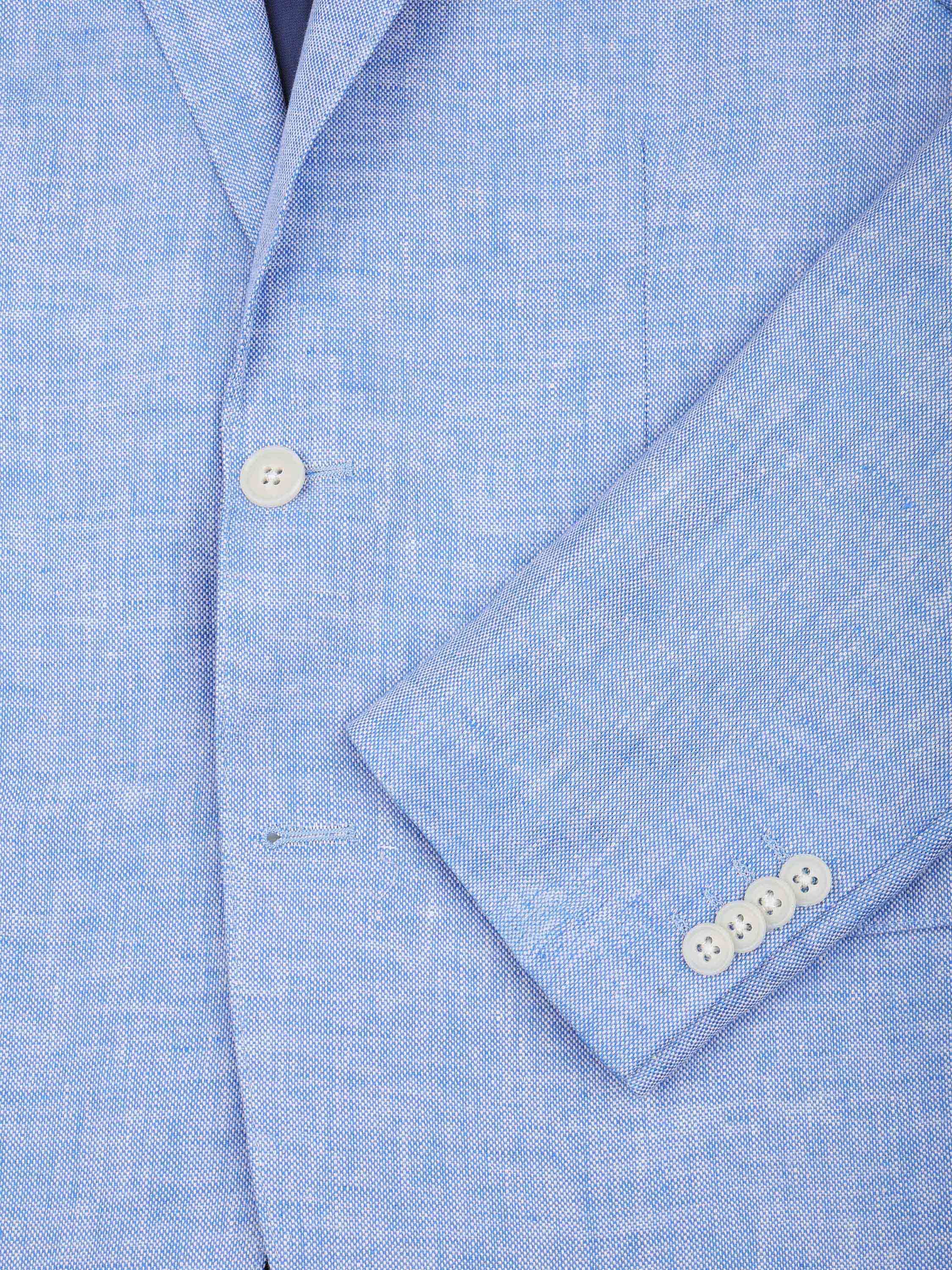 Suitable Blazer Linen Panama Light Blue Product / Detail