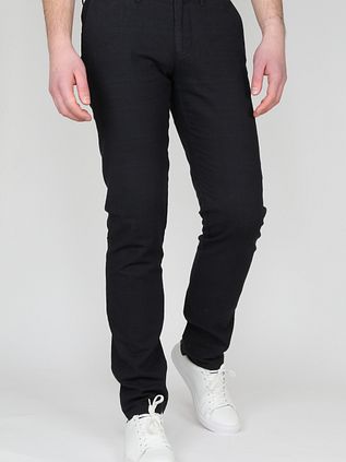 Suitable Chino Sartre Ruit Donkerblauw