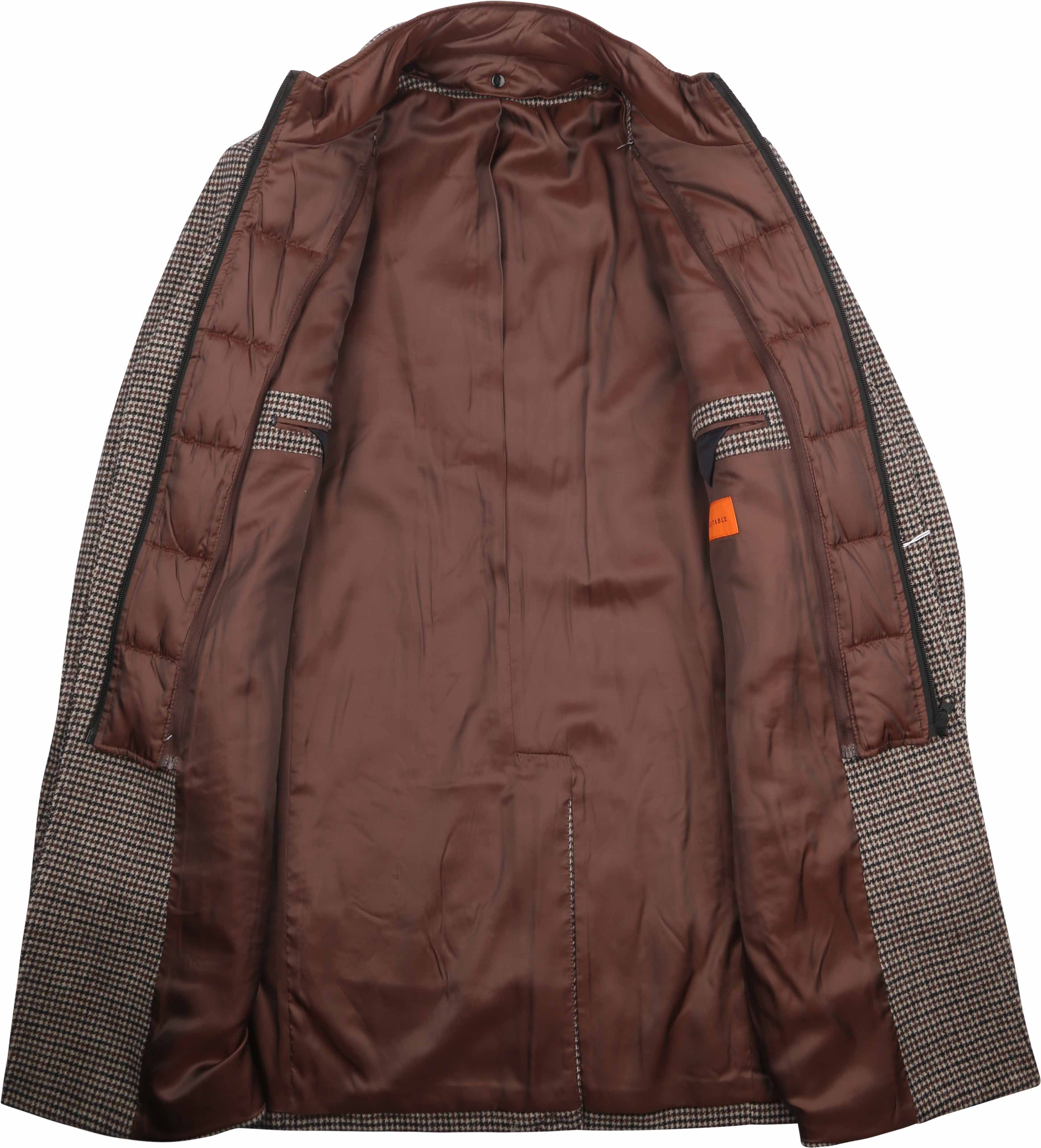 Suitable Coat Wolle Pepita Beige Kamel Product