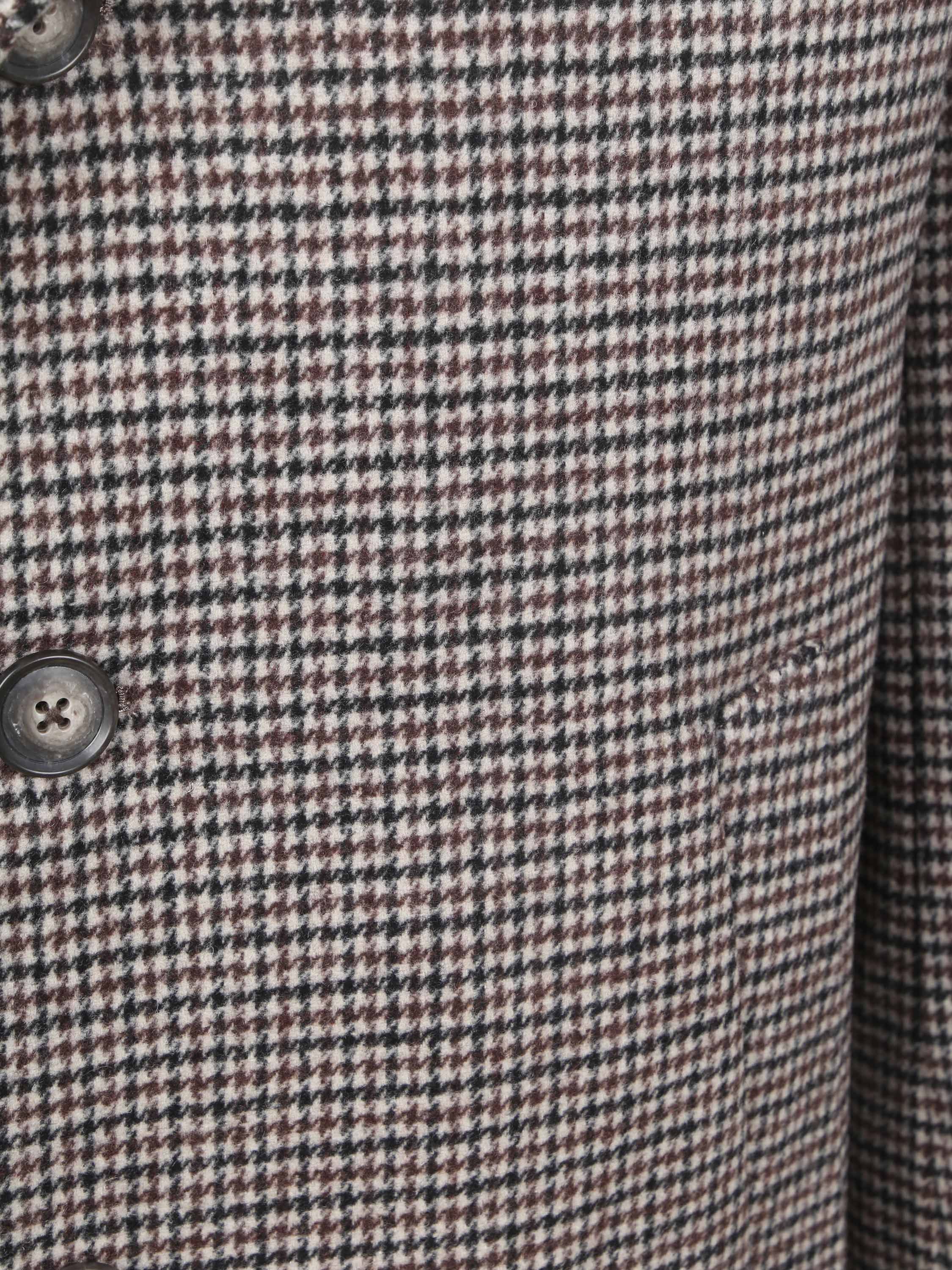 Suitable Coat Wool Pepita Beige Camel Product / Detail