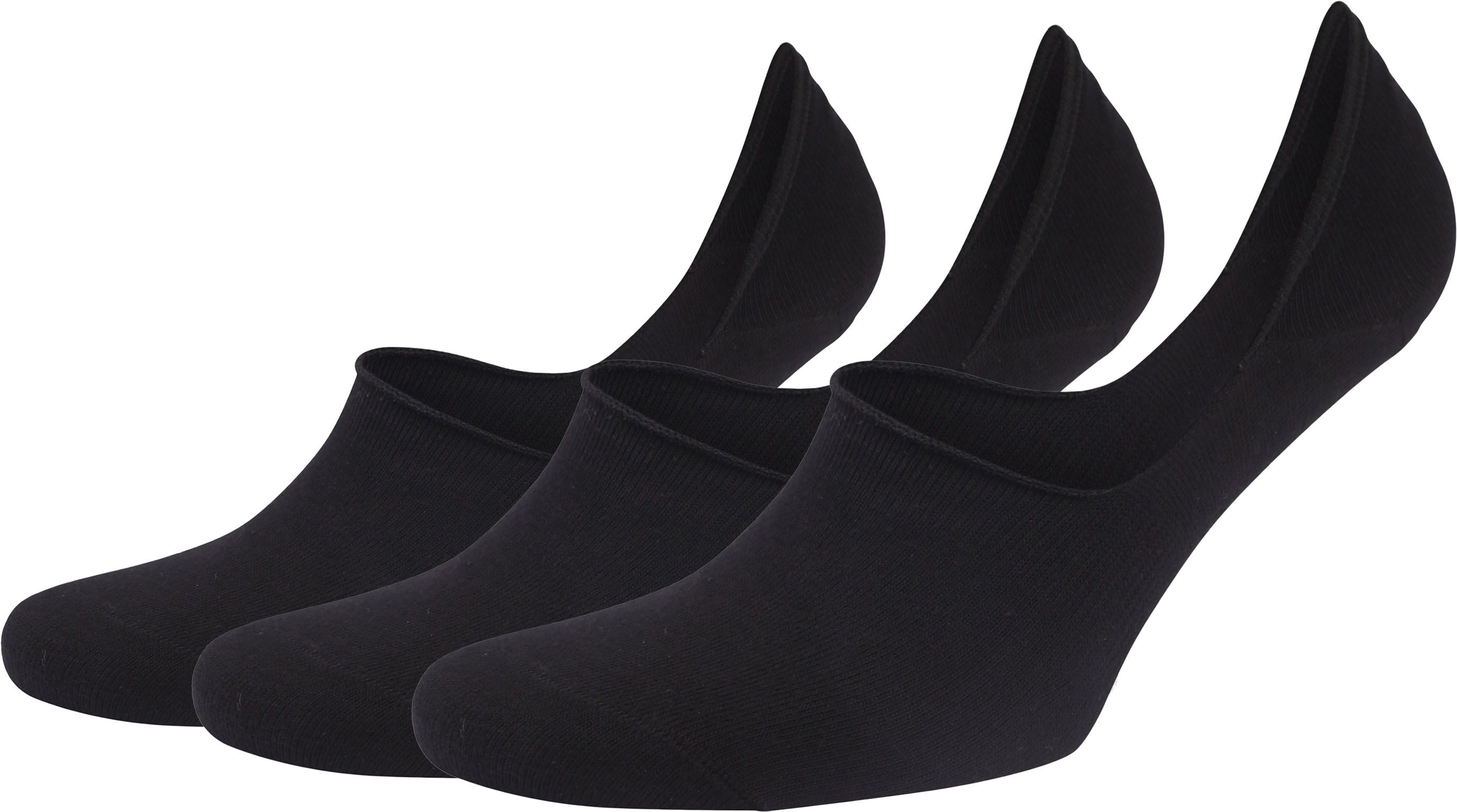 Füßlinge/ Sneaker Socken 3er-Pack Schwarz